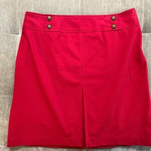 Elegant Red Women's Skort